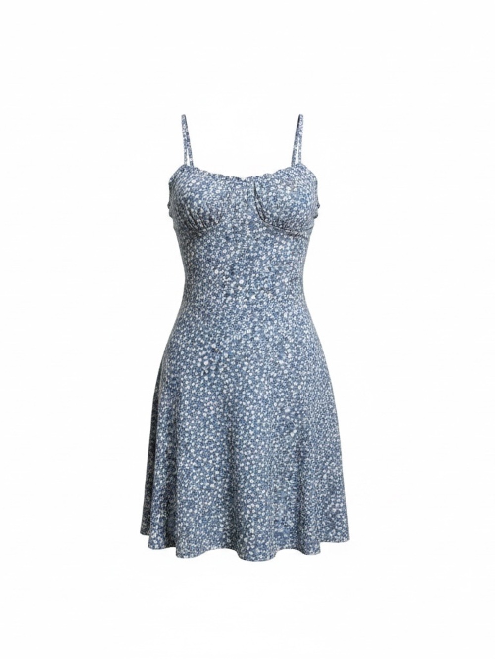 Princess Polly Light Blue Floral Tie-Strap Dress